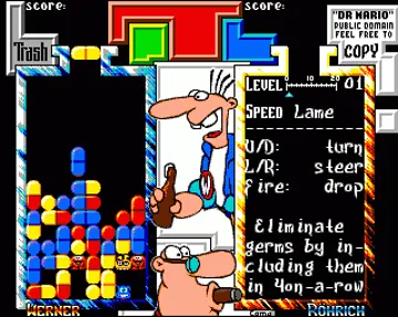 Dr. Mario screen shot game playing